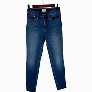 J. Crew Lookout High Rise Skinny Denim Raw Hem 27